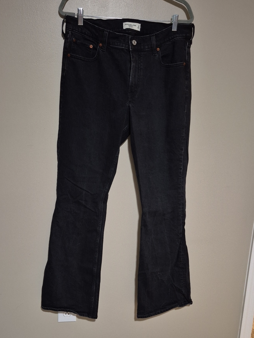 Abercrombie And Fitch Black Bootcut Jeans